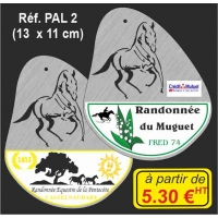 Plaque alu perforée brossé évidée num - Réf. PAL 2